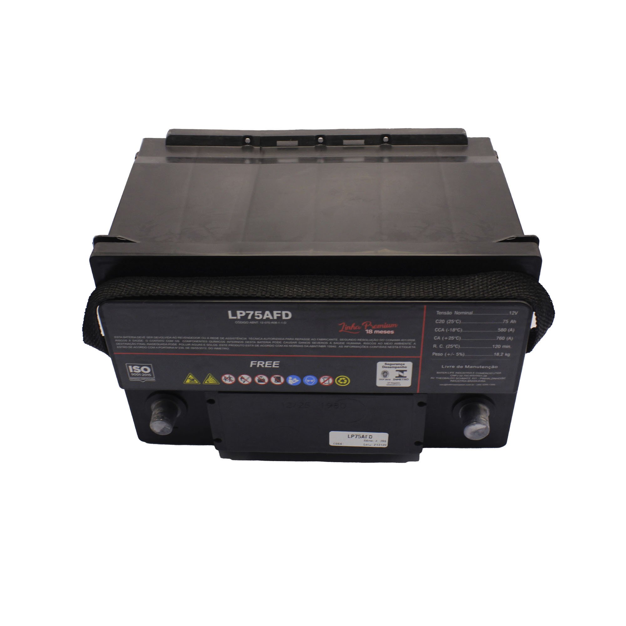 Bateria Thorbat Automotiva 75Ah