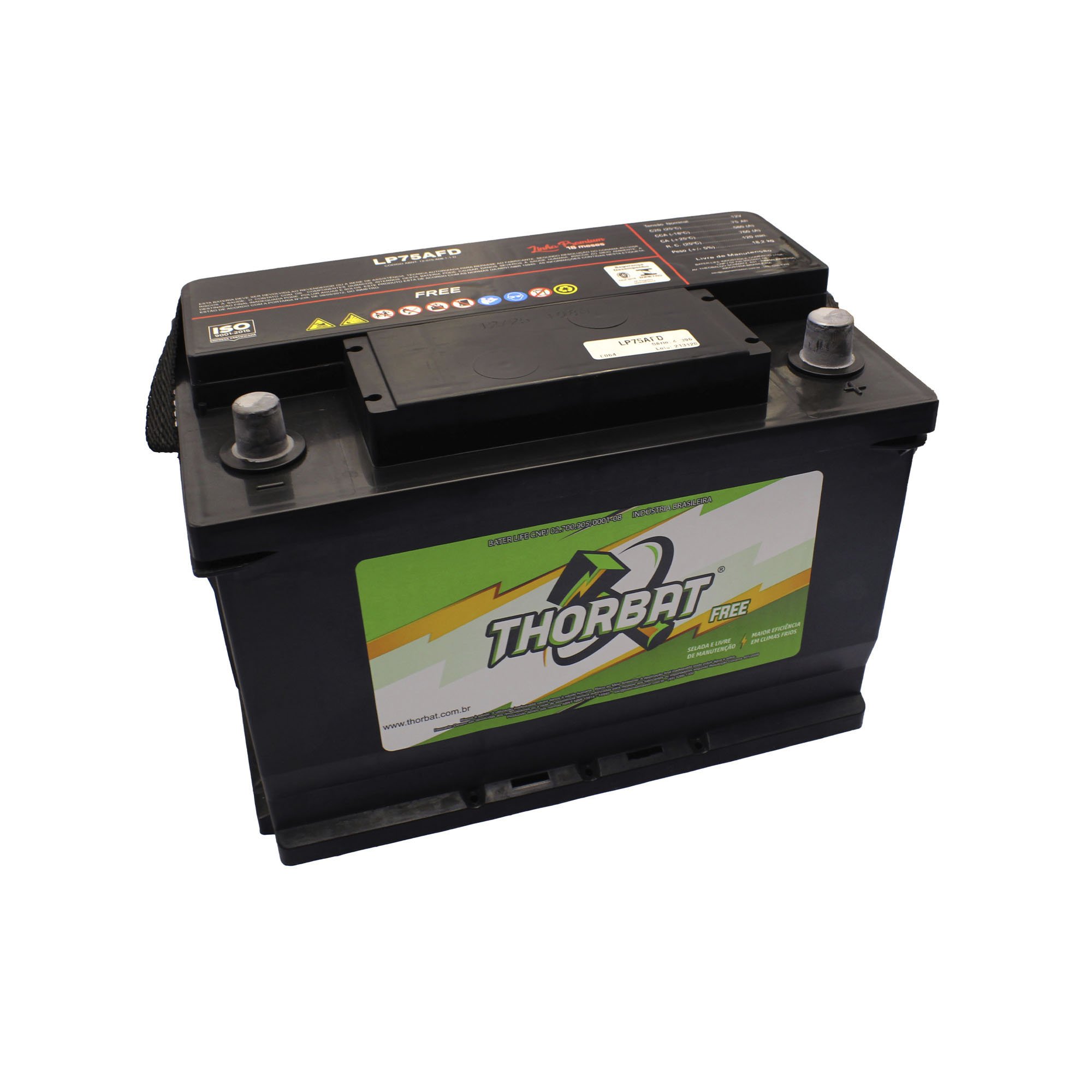 Bateria Thorbat Automotiva 75Ah
